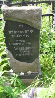 Айзенберг Сарра , Москва, Малаховское кладбище
