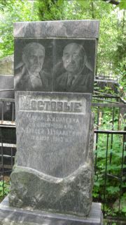 Мостовой Моисей Израилевич, Москва, Малаховское кладбище