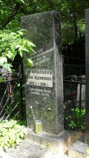 Богомольная Анна Иосифовна, Москва, Малаховское кладбище