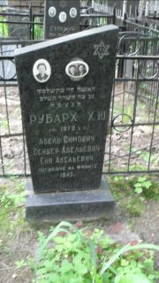 Рубах Абель Симович, Москва, Малаховское кладбище