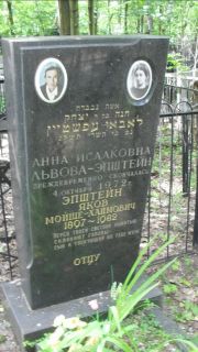 Эпштейн Яков Мойше-Хаимович, Москва, Малаховское кладбище