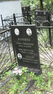 Букчина Софья Самсоновна, Москва, Малаховское кладбище