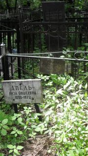 Апель Лиза Овшеевна, Москва, Малаховское кладбище