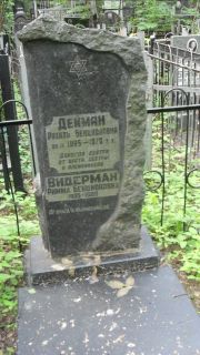 Дейман Рахиль Бенционовна, Москва, Малаховское кладбище