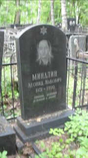 Миндлин Леонид Львович, Москва, Малаховское кладбище