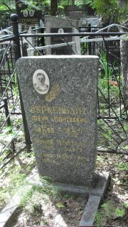 Беркенблит Феня Моисеевна, Москва, Малаховское кладбище