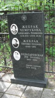 Жебрак Евгения Зусевна, Москва, Малаховское кладбище