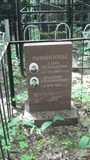 Рафаилова Сарра Кельмановна, Москва, Малаховское кладбище