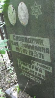 Слободняк Григорий Моисеевич, Москва, Малаховское кладбище