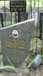 Каплун Хая Марковна, Москва, Малаховское кладбище