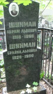 Шухман Абрам Львович, Москва, Малаховское кладбище