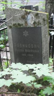 Рабинович Любовь Иосифовна, Москва, Малаховское кладбище