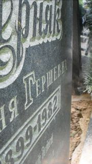 Черняк Фаня Герешевна, Москва, Малаховское кладбище