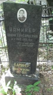 Каминер Клара Григорьевич, Москва, Малаховское кладбище