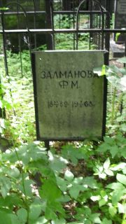 Залманова Ф. М., Москва, Малаховское кладбище