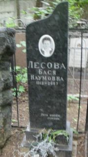 Лесова Бася Наумовна, Москва, Малаховское кладбище