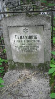 Генадиник Генеса Пейсеховна, Москва, Малаховское кладбище
