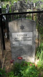 Барон Иосиф Хаимович, Москва, Малаховское кладбище