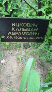 Ицкович Кальман Абрамович, Москва, Малаховское кладбище