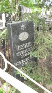 Коган Раиса Михайловна, Москва, Малаховское кладбище
