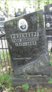 Розенберг Рива Моисеевна, Москва, Малаховское кладбище