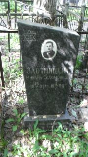 Злотницкий Михаил Соломонович, Москва, Малаховское кладбище