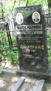 Вательман Вениамин Бенционович, Москва, Малаховское кладбище