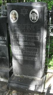 Белостоцкий Иосиф Юдкович, Москва, Малаховское кладбище