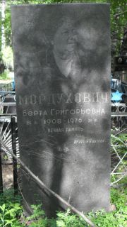 Мордухович Берта Григорьевна, Москва, Малаховское кладбище