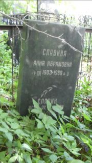 Славина Анна Абрамовна, Москва, Малаховское кладбище