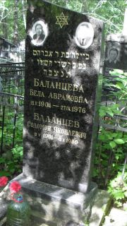 Баланцева Бела Абрамовна, Москва, Малаховское кладбище