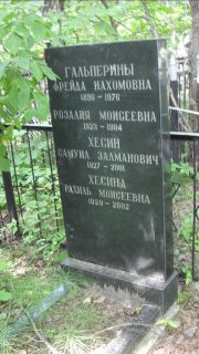 Гальперина Розалия Моисеевна, Москва, Малаховское кладбище