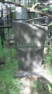 Коганова Доба Моисеевна, Москва, Малаховское кладбище