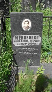 Менделева Раиса-Рахиль Исеровна, Москва, Малаховское кладбище