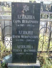 Лейкина Сарра Шендеровна, Москва, Малаховское кладбище