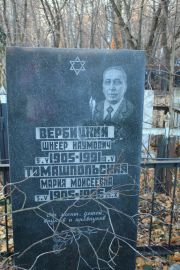 Вербицкий Шнеер Наумович, Москва, Малаховское кладбище