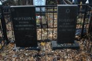 Черткова Рахиль Бениаминовна, Москва, Малаховское кладбище