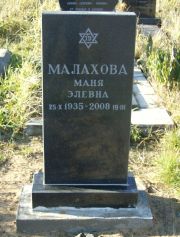 Малахова Маня Элевна, Москва, Малаховское кладбище