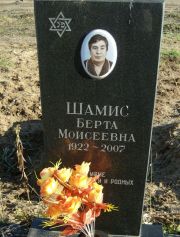 Шамис Берта Моисеевна, Москва, Малаховское кладбище