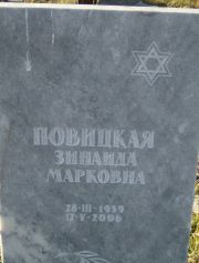 Повицкая Зинаида Марковна, Москва, Малаховское кладбище