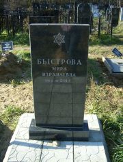 Быстрова Мира Израилевна, Москва, Малаховское кладбище
