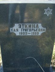 Эткина Хая Григорьевна, Москва, Малаховское кладбище