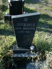 Державец Эстра Моисеевна, Москва, Малаховское кладбище