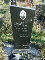 Розенблит Рива Абрамовна, Москва, Малаховское кладбище