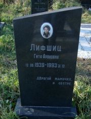 Лифшиц Гита Ароновна, Москва, Малаховское кладбище