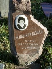 Жовнировская Соня Питсаховна, Москва, Малаховское кладбище