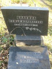 Цадкина Софья Израилевна, Москва, Малаховское кладбище