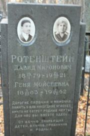 Ротенштейн Геня Моисеевна, Москва, Малаховское кладбище