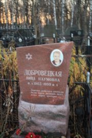 Добровецкая Нина Наумовна, Москва, Малаховское кладбище