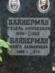 Вайнерман Герцель Моисеевич, Москва, Востряковское кладбище